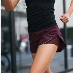 ZYIA Plum Mesh Energy Shorts